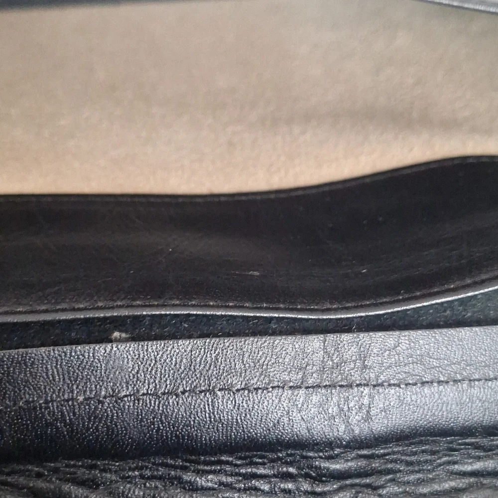 Slim and Sleek Black Leather Men's Briefcase